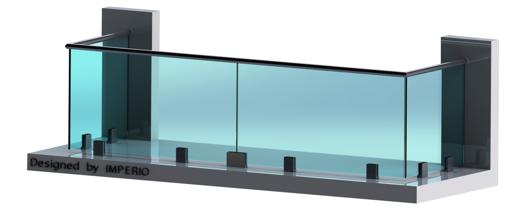 Imperio C50 Series Frameless glass railing